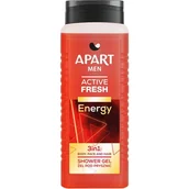 Żele pod prysznic dla mężczyzn - Apart Men Active, Fresh Energy, 3w1 Żel pod prysznic, 500ml - miniaturka - grafika 1