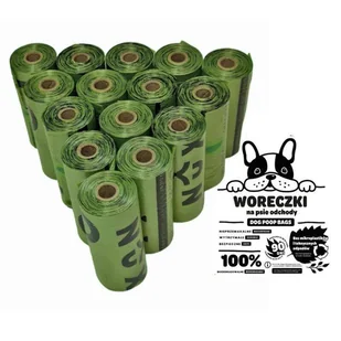 NUXIE Woreczki na psie odchody biodegradowalne bio 10x15szt - Zabawki dla kotów - miniaturka - grafika 1