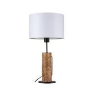 Lampy stojące - Spotlight Drewniana LAMPA stołowa PINO TABLE 77627904 abażurowa LAMPKA biurkowa ekologiczna sosna biała 77627904 - miniaturka - grafika 1