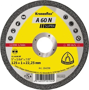 Klingspor Tarcza Do Cięcia Aluminium 125mm x 1,0mm - Tarcze do pił - miniaturka - grafika 2