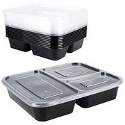 Lunch boxy - Excellent Houseware Pojemnik Na Żywność Dzielony Lunchbox Z 3 Przegródkami Zestaw 10 Szt. 1,5 L - miniaturka - grafika 1