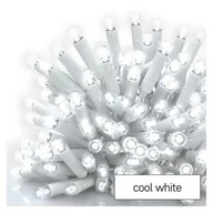 Oświetlenie świąteczne - Oświetlenie łączone Profi - sople 50 LED 3m zimna biel, biały przewód, IP44 - miniaturka - grafika 1