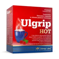 Przeziębienie i grypa - Olimp OLIMP LABORATORIES OLIMP Ulgrip Hot o smaku malinowym, 10 saszetek - miniaturka - grafika 1