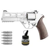 Wiatrówki pistolety - Zestaw - Wiatrówka - Rewolwer Chiappa Rhino 50DS CO2 Nickel 4,5mm - miniaturka - grafika 1