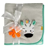 Gryzaki dla dzieci - Kocyk Zebra z gryzakiem z kolekcji: DoBabyDoo - miniaturka - grafika 1