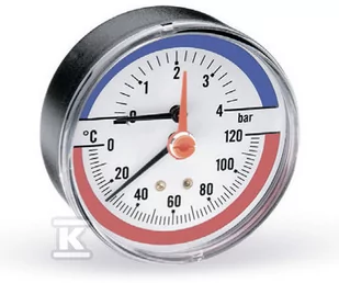 Termomanometr F+R 818 R80/120stopni C, 0-4 bar z przyłączem tylnym1/2" - Akcesoria grzewcze - miniaturka - grafika 1