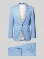 Marynarki męskie - Garnitur o kroju regular fit z kołnierzem z połami - miniaturka - grafika 1