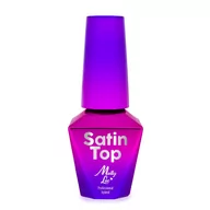 Lakiery hybrydowe - Molly Lac Satin Top Matowy 10ml - miniaturka - grafika 1