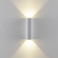 Lampy ogrodowe - Deko-Light Kinkiet zewnętrzny CAN, biały, 2-punktowy, Ø 8 cm, IP65, metal, GU10 - miniaturka - grafika 1
