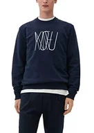 Bluzy męskie - s.Oliver Bernd Freier GmbH & Co. KG Bluza męska, z długim rękawem, niebieska, XL, niebieski - miniaturka - grafika 1