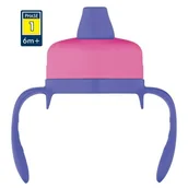 Termosy - Thermos Miękki ustnik do termosu niemowlęcego i butelki Foogo różowy TH-110051 - miniaturka - grafika 1