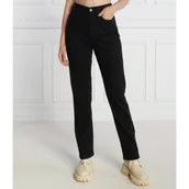 Spodnie damskie - Calvin Klein Jeansy | Straight fit | high rise - miniaturka - grafika 1