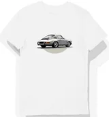 Koszulki męskie - Koszulka męska biała z klasycznym Porsche 911 L - miniaturka - grafika 1