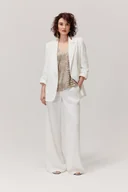 Marynarki i żakiety damskie - Żakiet z lyocellu Bono biały - miniaturka - grafika 1