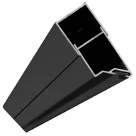 Akcesoria do armatury i ceramiki - Rea Molier Black profil magnetyczny do drzwi prysznicowych czarny REA-K6395 - miniaturka - grafika 1