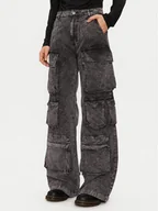 Spodnie damskie - Alpha Industries Spodnie cargo 148022 Szary Regular Fit - miniaturka - grafika 1