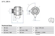 Alternatory - BOSCH Alternator 0 986 081 940 - miniaturka - grafika 1