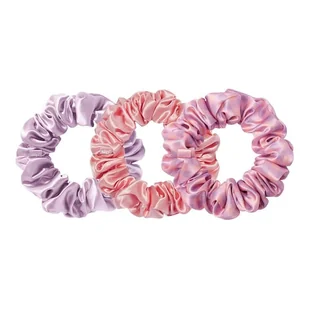 Slip - Chouchous Pure Soie Larges - Zestaw 3 Szerokich gumek Do Włosów - Scrunchies Large Belleflower - Dla Kobiet - Ozdoby do włosów - miniaturka - grafika 1