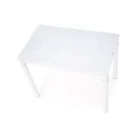 Stoły - Stół Biały Ze Szklanym Blatem Argus Halmar - miniaturka - grafika 1