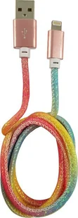 Kabel USB LC-Power USB-A - Lightning 1 m Wielokolorowy 31331C - Kable USB - miniaturka - grafika 1