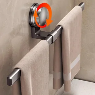 Aluminiowy wieszak na ręczniki z przyssawką – łazienka, bez wiercenia, wielofunkcyjny, do przechowywania na ścianie, zdejmowany, odłączany uchwyt - Wieszaki łazienkowe Aluminiowy wieszak na ręczniki z przyssawką – łazienka, bez wiercenia, wielofunkcyjny, do przechowywania na ścianie, zdejmowany, odłączany uchwyt - Wieszaki łazienkowe - miniaturka - grafika 1