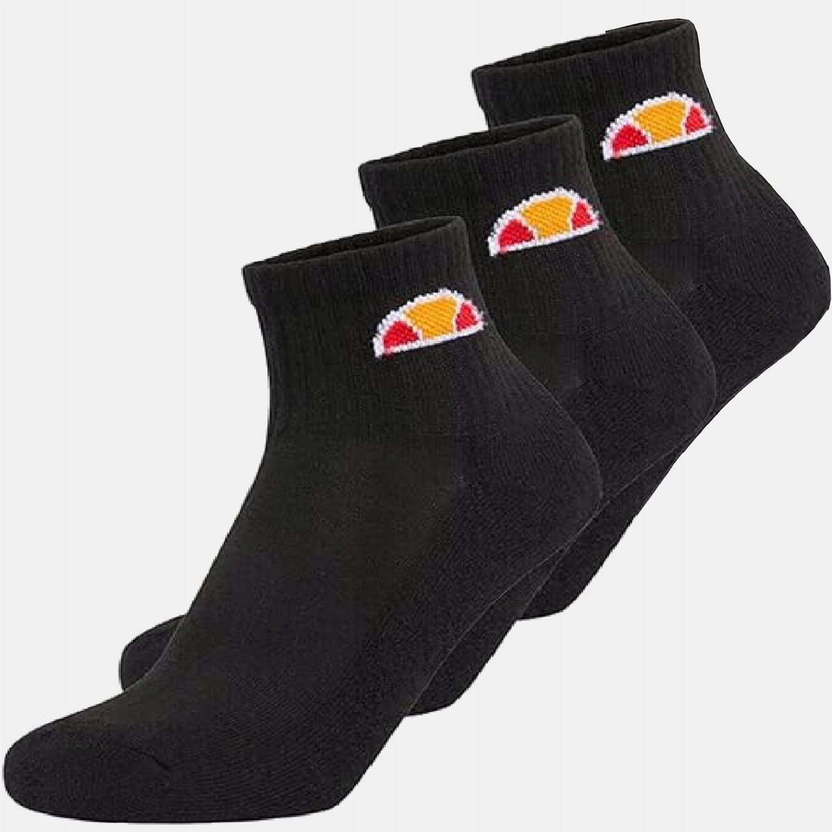 SKARPETKI MĘSKIE ELLESSE CZARNE 3-PAK KRÓTKIE Socks 3-Pack Blk 39-42