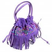 Torebki damskie - DZIECIĘCA TOREBKA Z FRĘDZLAMI TORBA RÓŻNE KOLORY - miniaturka - grafika 1