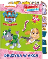 Kolorowanki, wyklejanki - Psi Patrol. Naklejki na numerki. Na ratunek przyjaciołom - miniaturka - grafika 1
