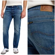 Spodnie męskie - Lee RIDER SLIM Baker lekko dopasowane ciemne spodnie jeansowe W34 L30 - miniaturka - grafika 1