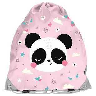 Worek na obuwie buty sportowe WF Miś Panda Koala różowy Na sznurkach - Worki na buty - miniaturka - grafika 1