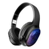 Słuchawki - Bezprzewodowe słuchawki stereo z mikrofonem Babaco wzór Natura 003 - miniaturka - grafika 1