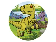 Ciasta i półprodukty do ciast - Dekoracyjny opłatek tortowy Dinozaur - 16 cm - 1 szt. - miniaturka - grafika 1