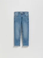 Spodnie i spodenki dla chłopców - Reserved - Jeansy regular - niebieski - miniaturka - grafika 1