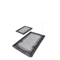 Dywaniki łazienkowe - Czarno-szare dywaniki łazienkowe zestaw 2 szt. 60x100 cm – Mila Home - miniaturka - grafika 1