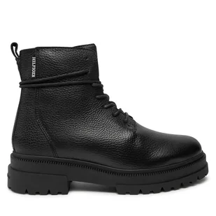 Kozaki Tommy Hilfiger Th Chunky Tl Lace Up Boot FM0FM05270 Czarny - Buty zimowe męskie - miniaturka - grafika 1