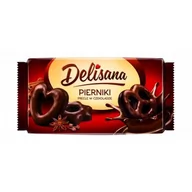 Ciastka - Delisana Pierniki precle w czekoladzie deserowej 400g - miniaturka - grafika 1