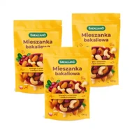 Bakalie - Bakalland Mieszanka orzechów z bakaliami Zestaw 3 x 100 g - miniaturka - grafika 1