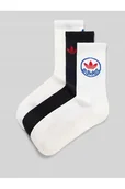 Skarpetki męskie - Skarpety z nadrukiem z logo w zestawie 3 szt. - adidas Originals - miniaturka - grafika 1