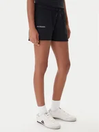 Spodenki damskie - Kappa Szorty sportowe Fefra 351K2RW Czarny Regular Fit - miniaturka - grafika 1