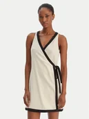 Sukienki - Seafolly Sukienka letnia Beach Bound 55589-DR Beżowy Slim Fit - miniaturka - grafika 1