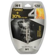 Żarówki samochodowe - Żarówka samochodowa H1 12V TURBO +30% 4CAR - miniaturka - grafika 1