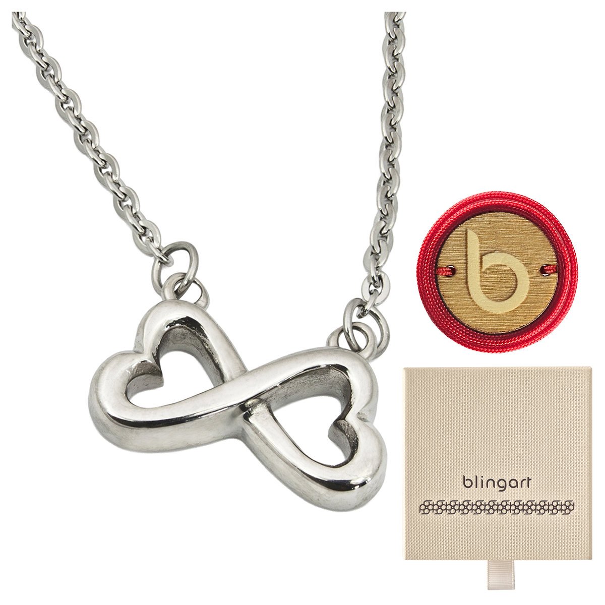 Naszyjnik nieskończoność damski celebrytka