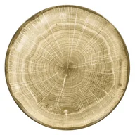 Talerze - PORCELANA RAK Woodart talerz płaski brazowy 24 cm brązowy - miniaturka - grafika 1