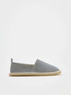 Reserved - Bawełniane espadryle - granatowy - Espadryle damskie - miniaturka - grafika 1