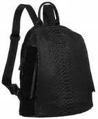 Plecaki - Plecak damski ze wzorem imitującym skórę krokodyla  David Jones - miniaturka - grafika 1