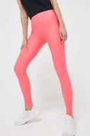 Legginsy - Under Armour legginsy treningowe kolor różowy gładkie - miniaturka - grafika 1