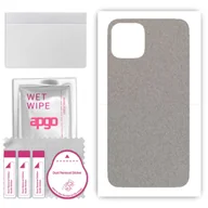 Folie ochronne do telefonów - Folia naklejka skórka strukturalna na TYŁ Zamsz do Apple iPhone 11 Pro - Zamsz Szary - apgo SKINS - miniaturka - grafika 1