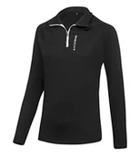 Bluzy damskie - Black Crevice Damska bluza narciarska z merynosów, czarna, 42 - miniaturka - grafika 1