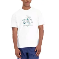 Koszulki sportowe męskie - Koszulka New Balance MT31560SST - biała - miniaturka - grafika 1