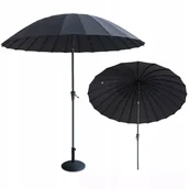 Parasole ogrodowe - Parasol do ogrodu PHUKET WOOD 2,8m Dark Grey - Focus Garden - miniaturka - grafika 1